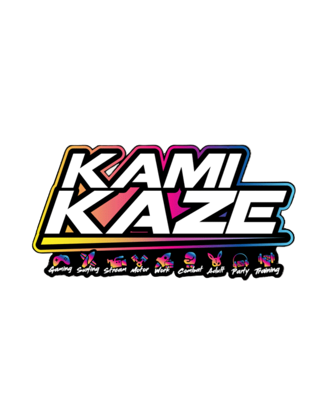 Kamikaze Badges Sticker 175mmx75mm