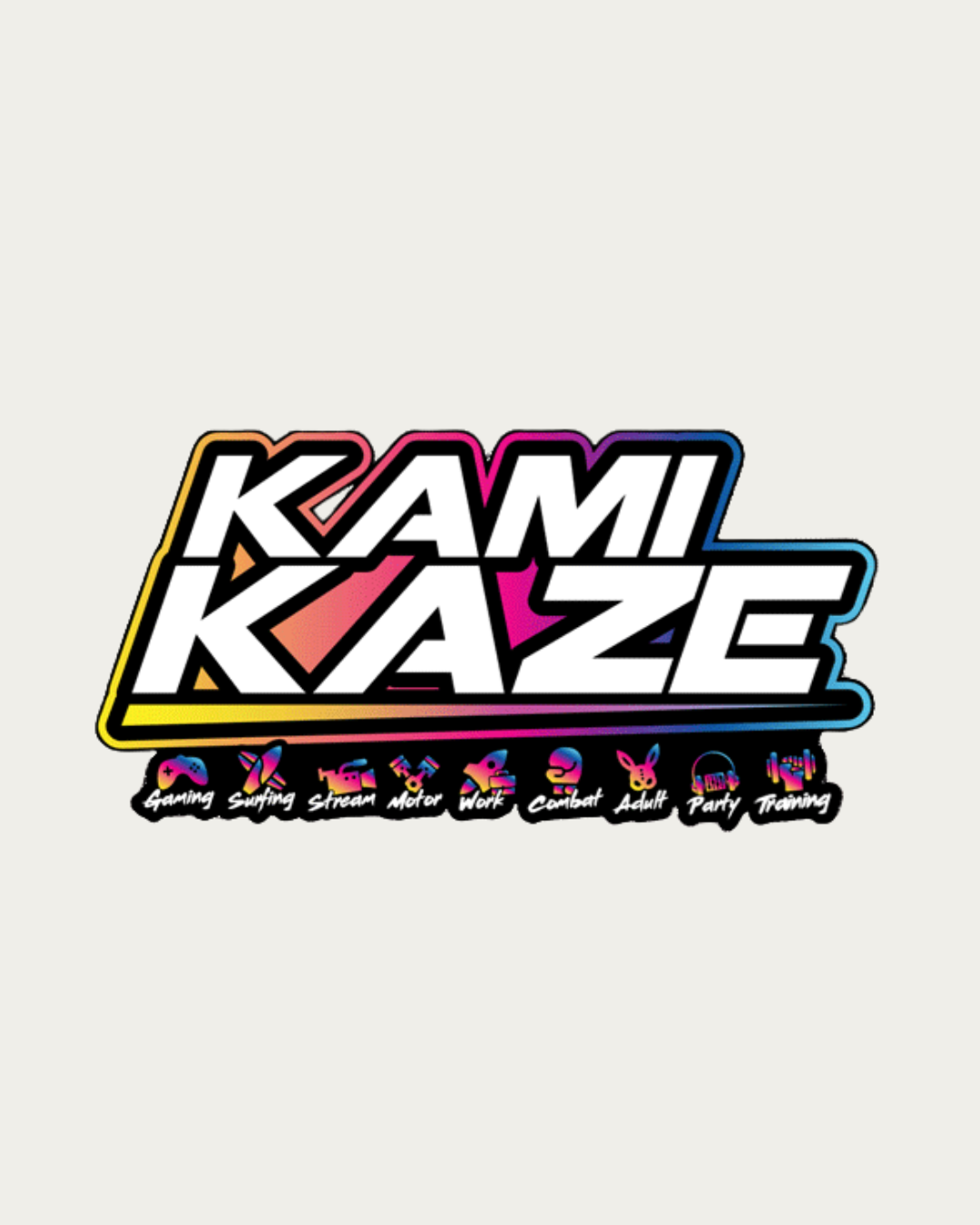 Kamikaze Badges Sticker 175mmx75mm