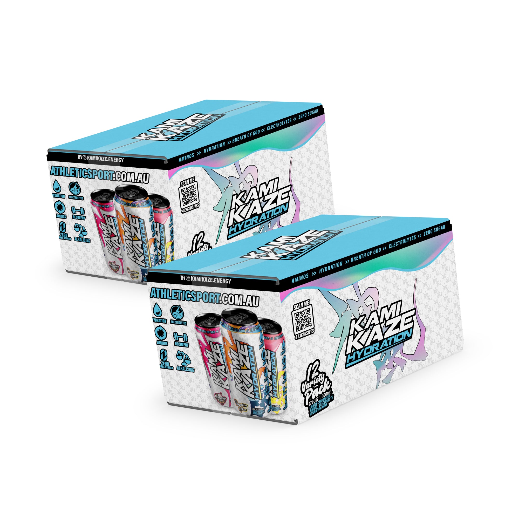 Kamikaze Hydration 24 Can Variety Pack