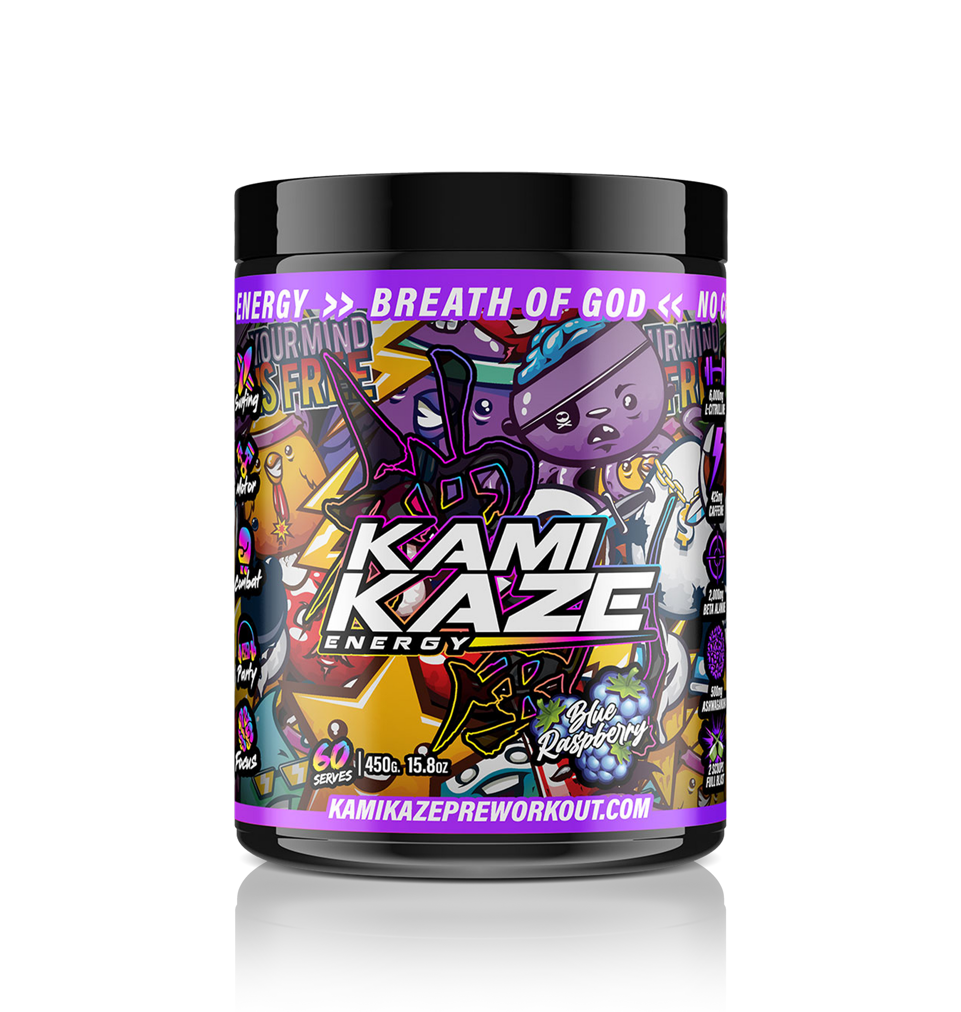 Blue Raspberry - Kamikaze Pre-Workout