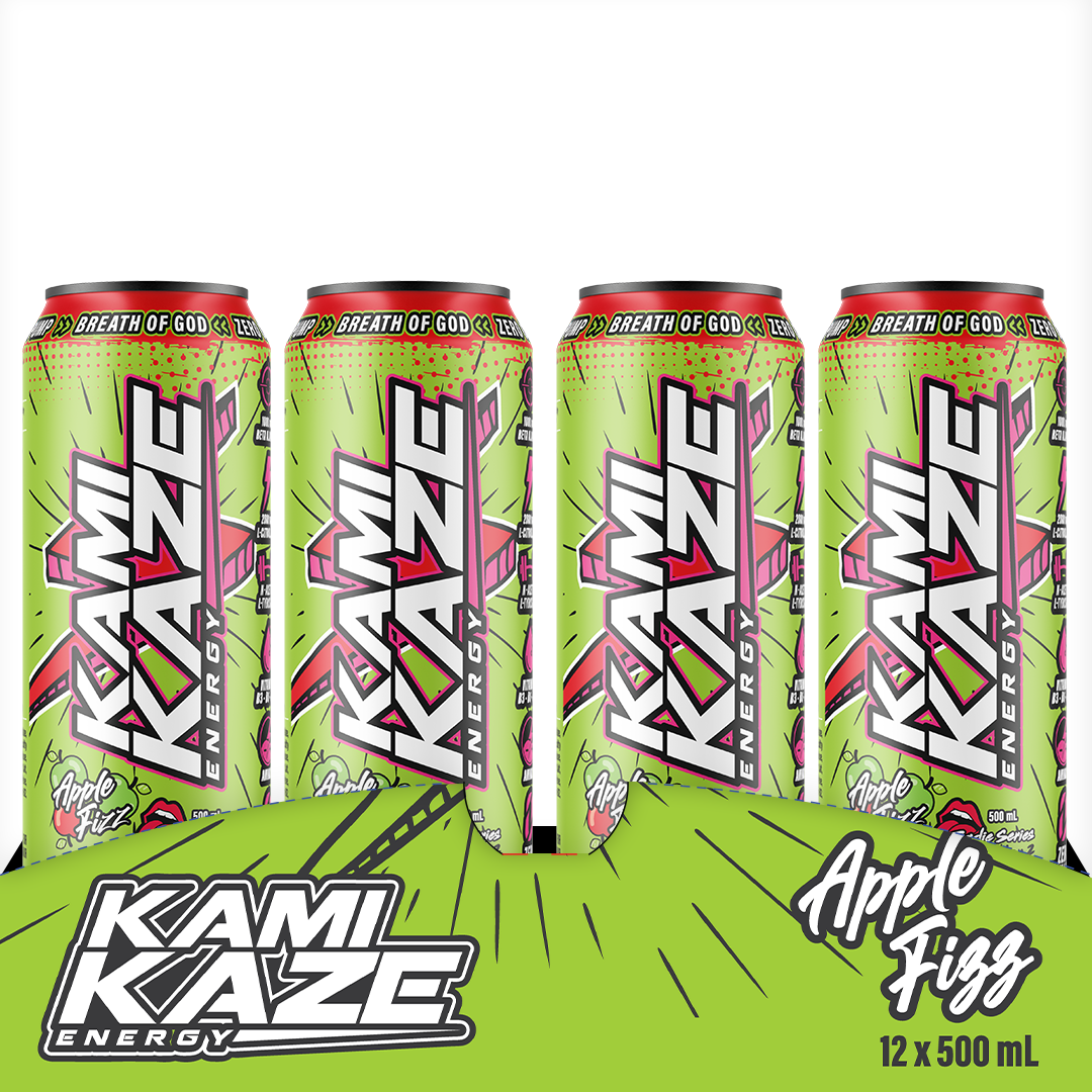Apple Fizz - Kamikaze Energy Drink Can