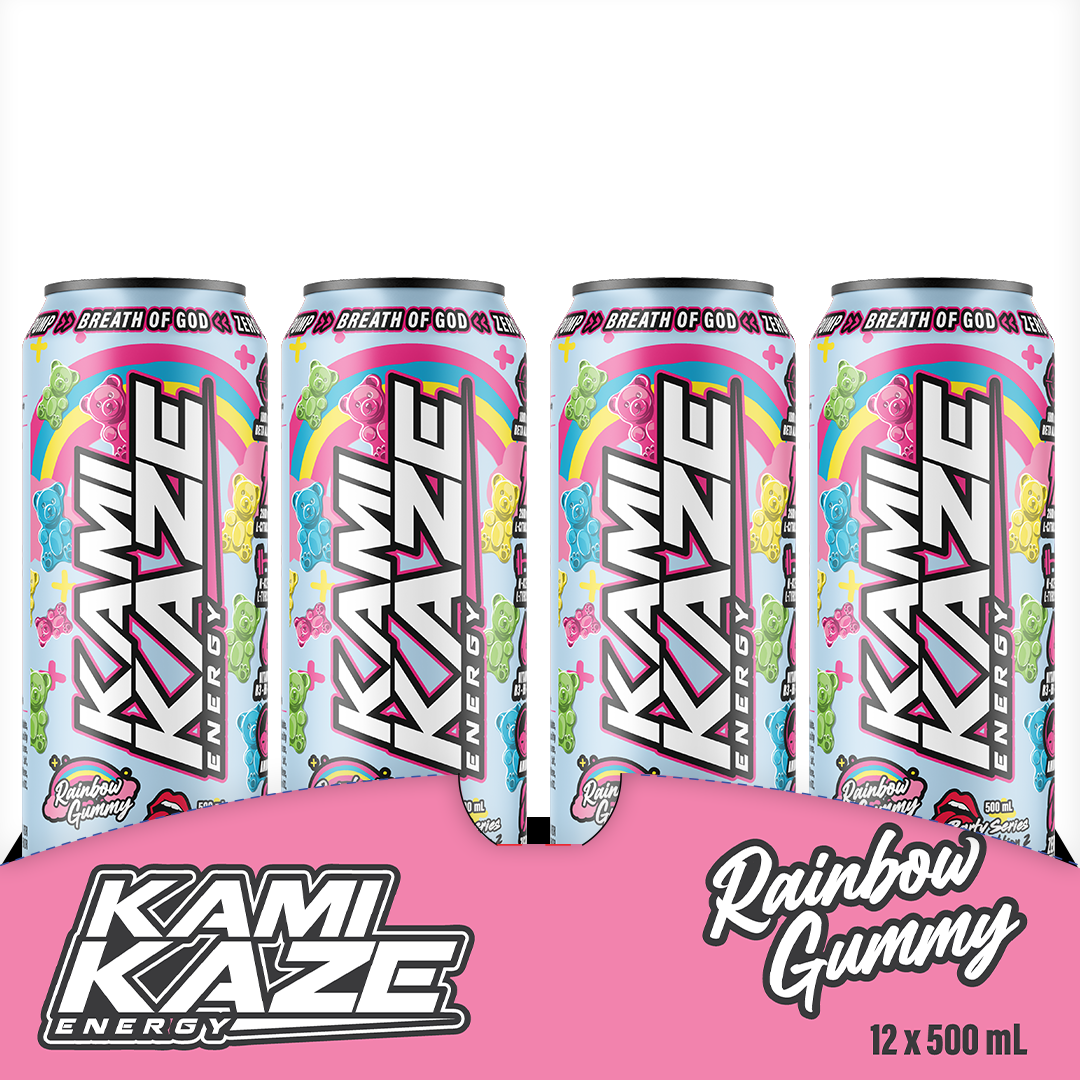 Rainbow Gummy- Kamikaze Energy Drink Can
