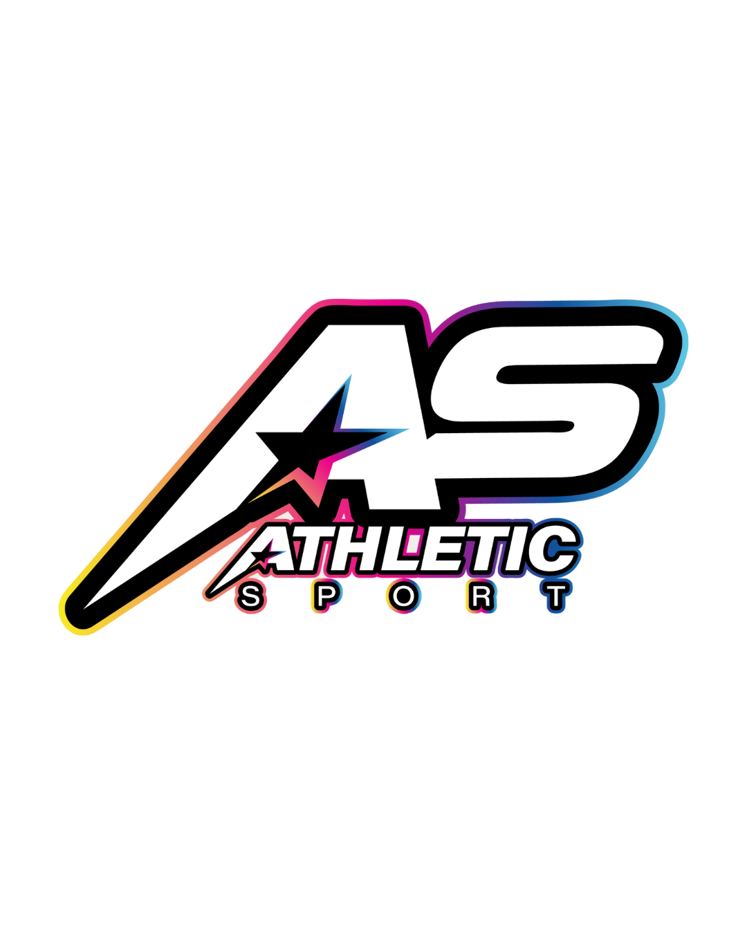 AS Athletic Sport Sticker 100mmx50mm
