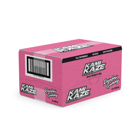 Rainbow Gummy- Kamikaze Energy Drink Can 12 Pack