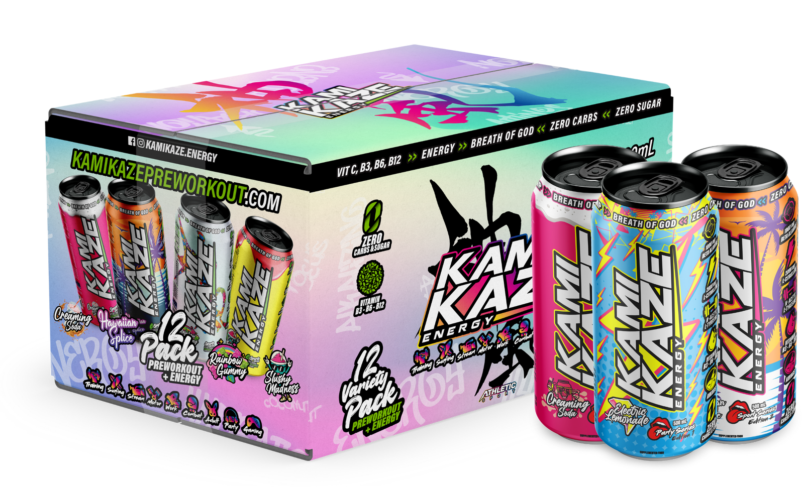 Variety Carton - Kamikaze Energy Drink
